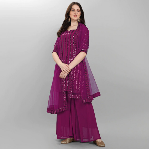 https://easyeleganz.com/products/purple-embroidered-sequined-silk-georgette-semi-stitched-dress-material