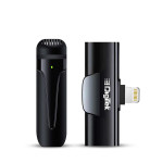 Wireless Microphone & Receiver with 8-pin Connector for Noise Cancellation, Fast Charging, Suitable for YouTube Vlog, Live Streaming