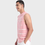 Men Pink Tie & Dye Oversized Vest