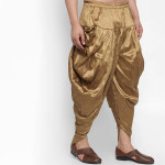 Men Gold-Toned Solid Silk Dhotis