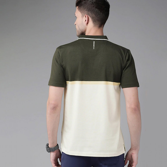 https://easyeleganz.com/products/men-olive-green-yellow-colourblocked-polo-collar-active-fit-t-shirt