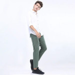 Men Green Cargos Trousers