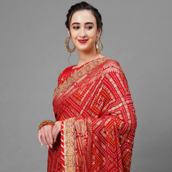 https://easyeleganz.com/products/red-gold-toned-woven-design-bandhani-saree