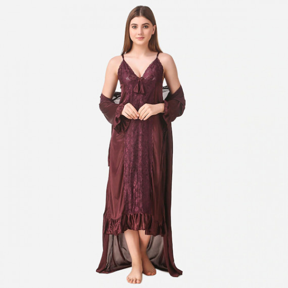 https://easyeleganz.com/products/brown-maxi-satin-solid-nightwear-set