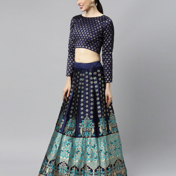 https://easyeleganz.com/vi/products/blue-green-woven-design-lehenga-choli